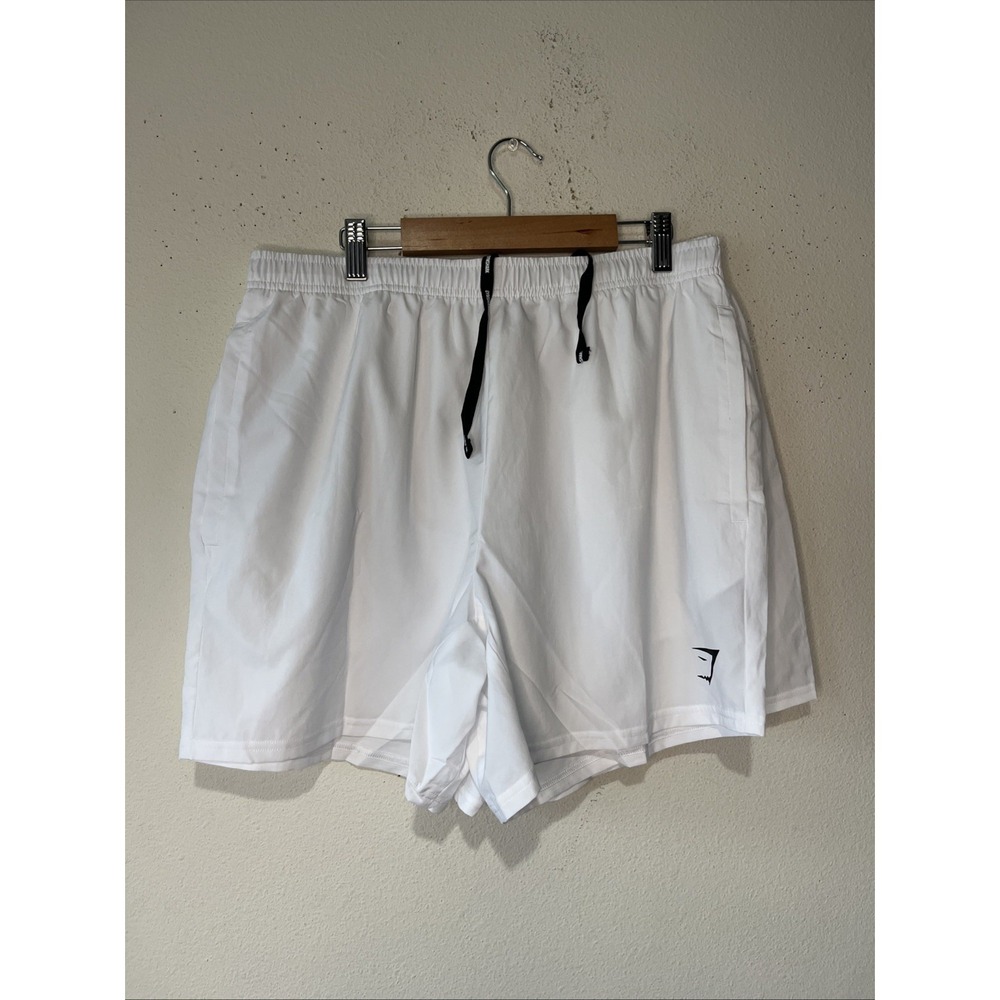 Gymshark Shorts Men L White Arrival Slim Fit Running Lightweight Athletic 2pair